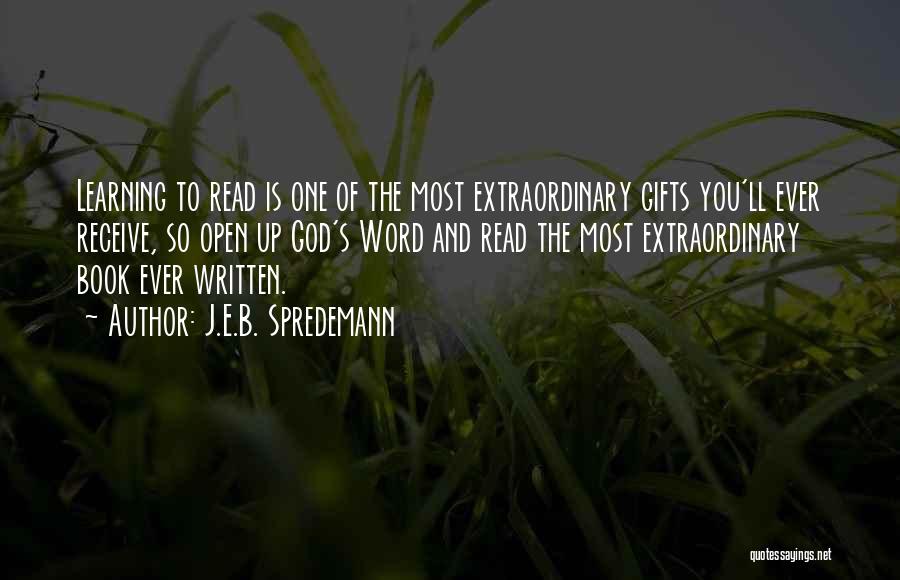 One Word Best Quotes By J.E.B. Spredemann