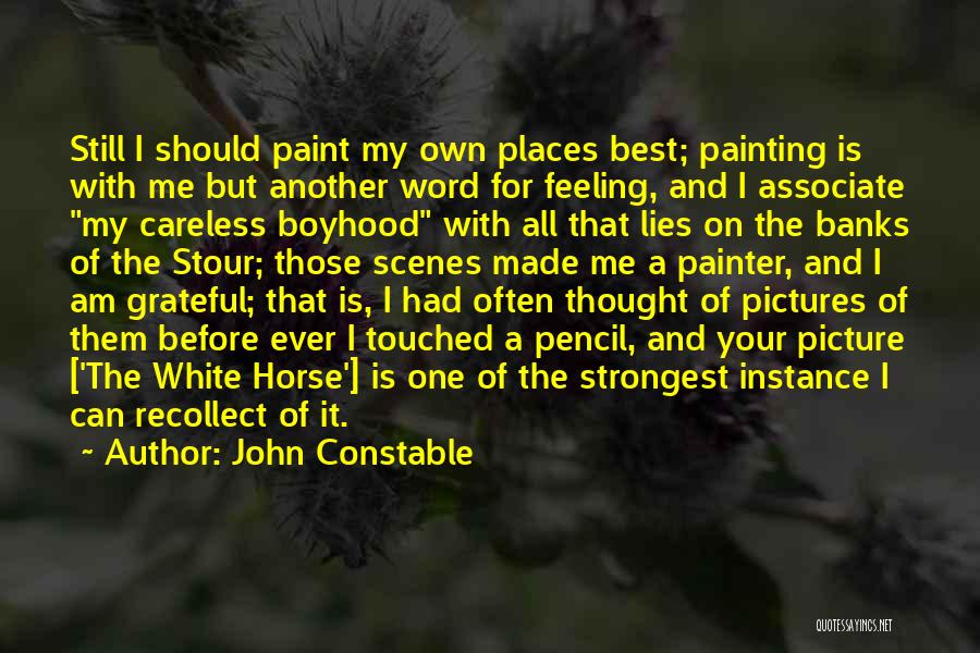 One Word Best Quotes By John Constable