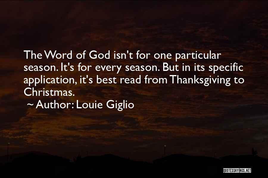 One Word Best Quotes By Louie Giglio