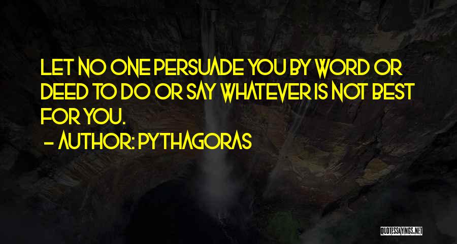 One Word Best Quotes By Pythagoras