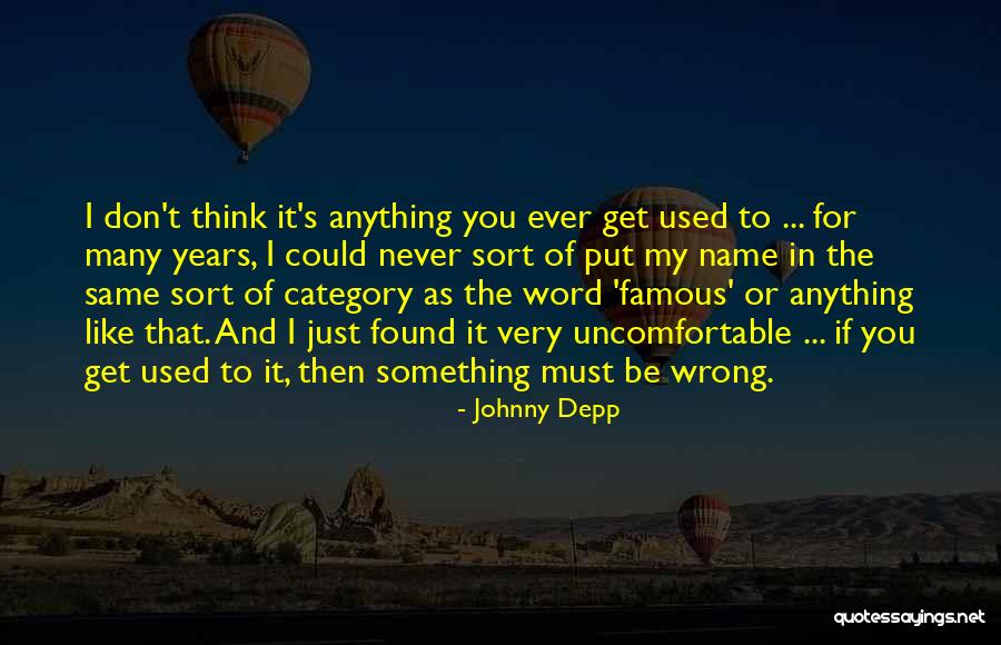 One Word Famous Quotes By Johnny Depp