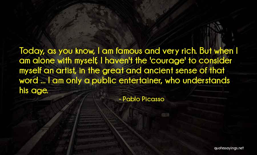 One Word Famous Quotes By Pablo Picasso