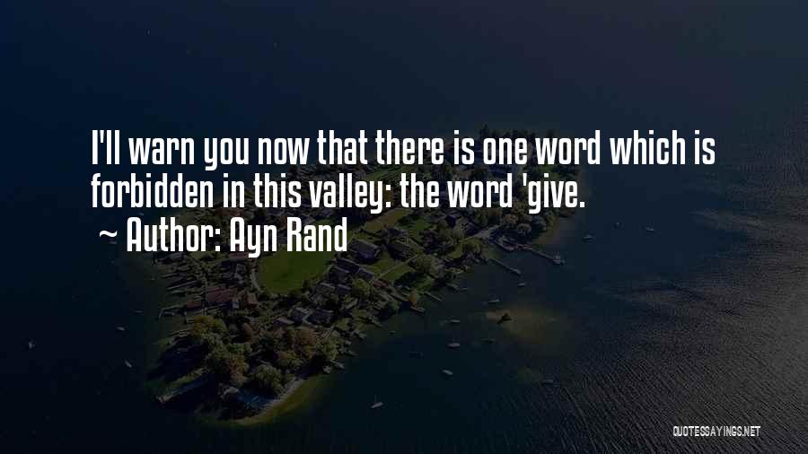 One Word Quotes By Ayn Rand