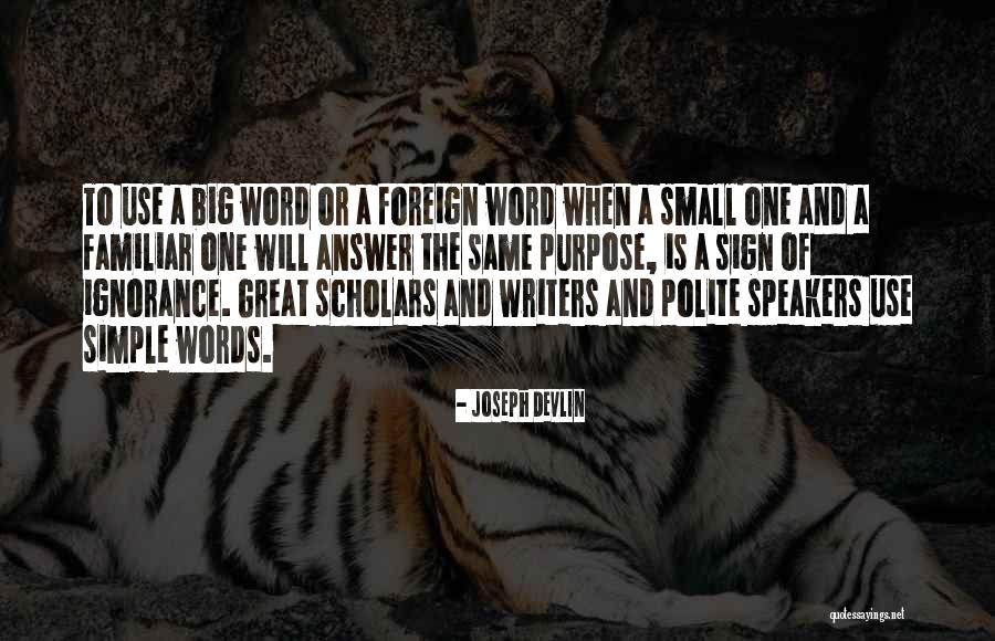 One Word Simple Quotes By Joseph Devlin One Word Simple Quotes By Joseph Devlin