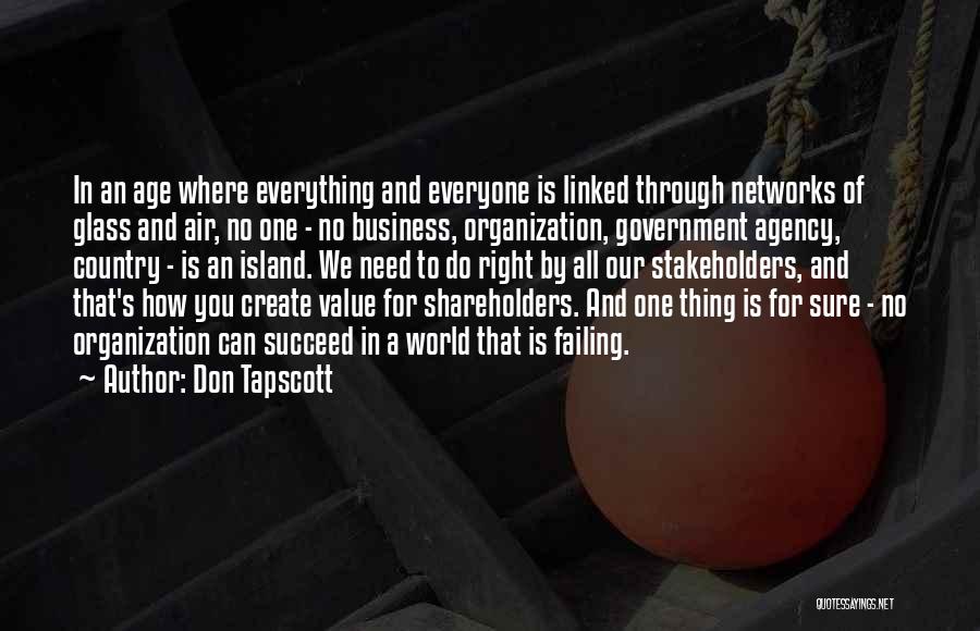 One World Government Quotes By Don Tapscott