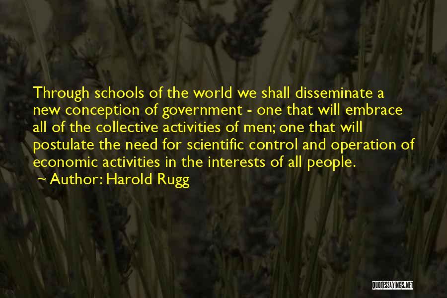 One World Government Quotes By Harold Rugg