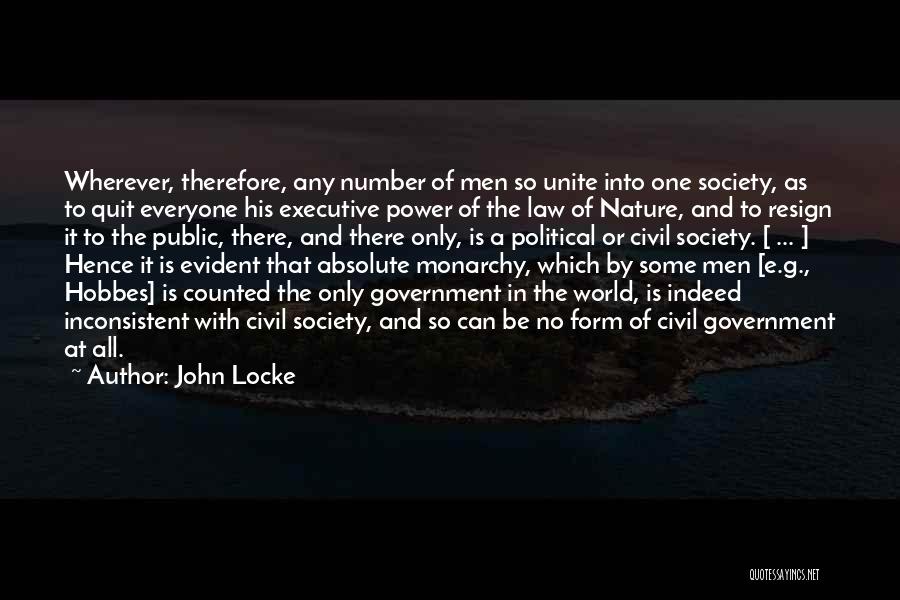 One World Government Quotes By John Locke