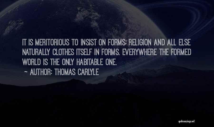 One World Religion Quotes By Thomas Carlyle