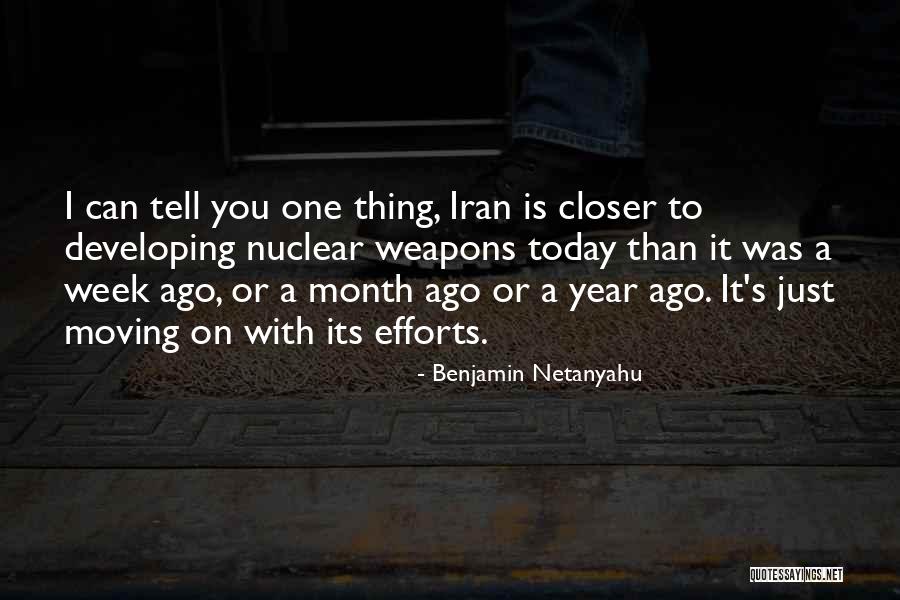 One Year Ago Today Quotes By Benjamin Netanyahu One Year Ago Today Quotes By Benjamin Netanyahu