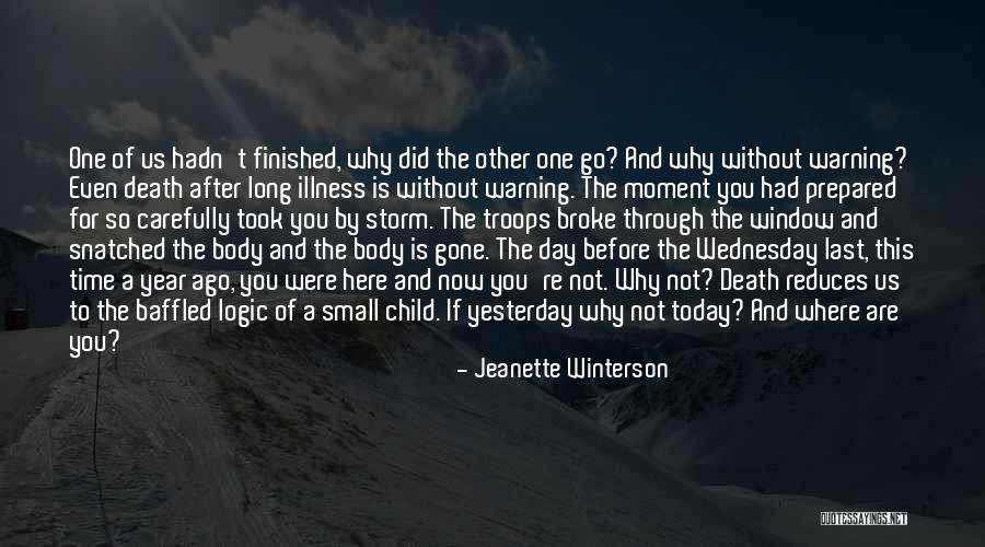 One Year Ago Today Quotes By Jeanette Winterson One Year Ago Today Quotes By Jeanette Winterson