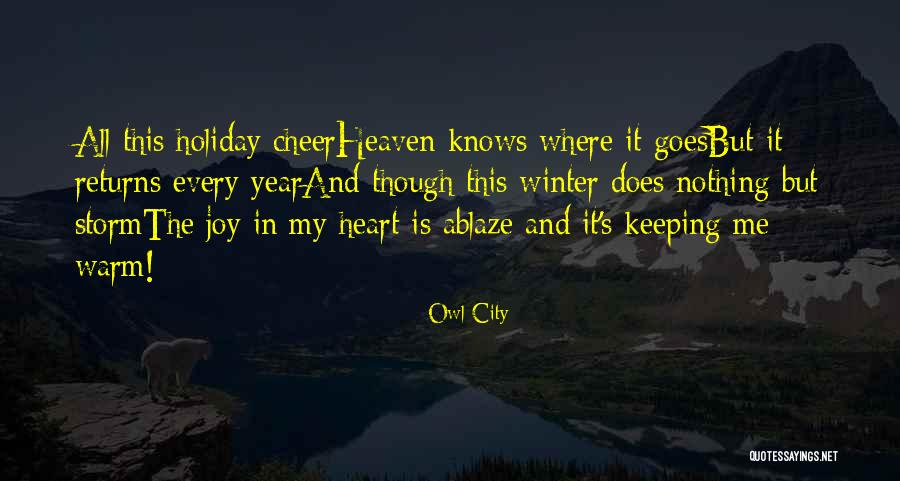 One Year In Heaven Quotes By Owl City