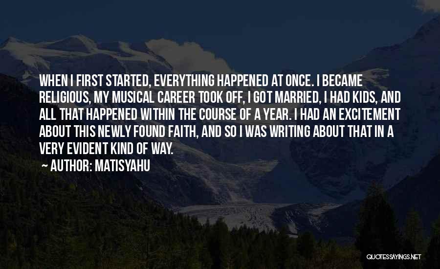 One Year Married Quotes By Matisyahu
