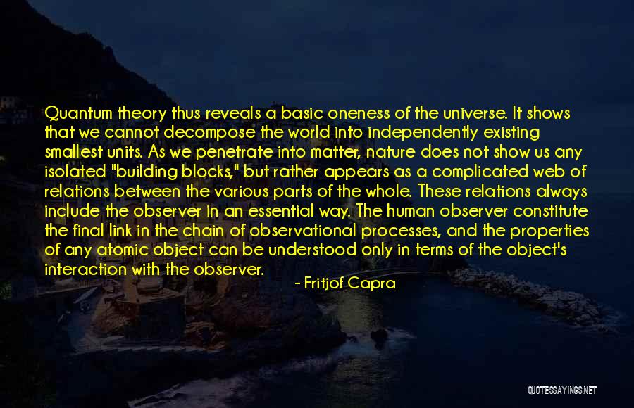 Oneness With The Universe Quotes By Fritjof Capra Oneness With The Universe Quotes By Fritjof Capra