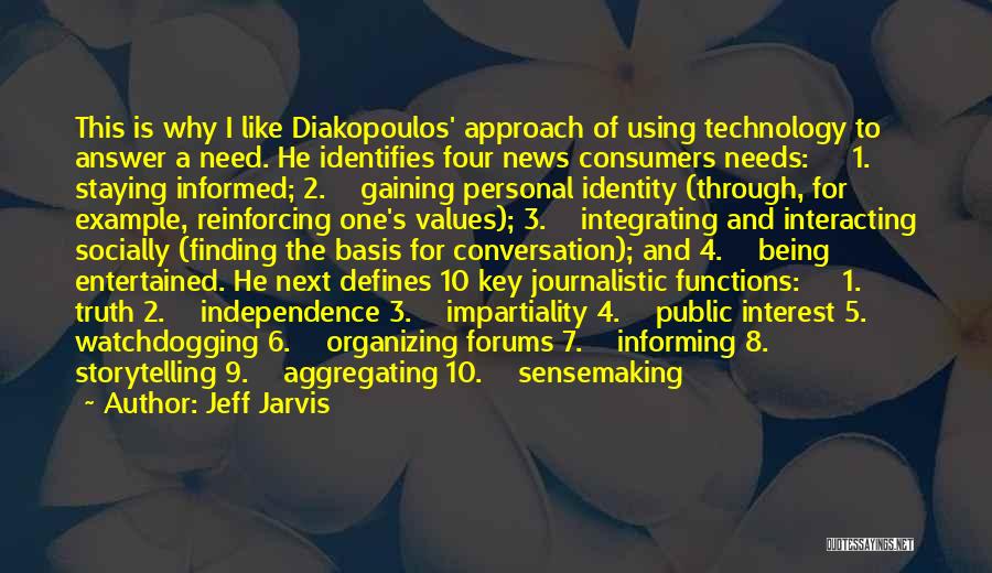 One's Identity Quotes By Jeff Jarvis