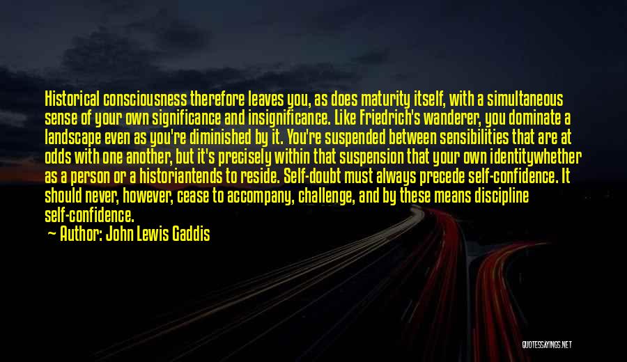 One's Identity Quotes By John Lewis Gaddis