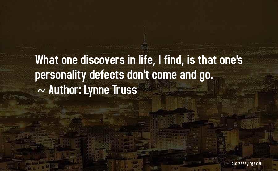 One's Personality Quotes By Lynne Truss