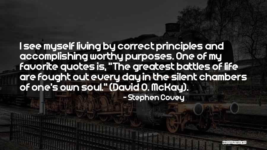 One's Purpose In Life Quotes By Stephen Covey