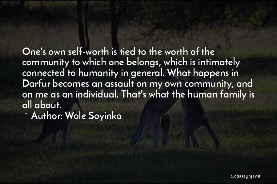 One's Self Worth Quotes By Wole Soyinka