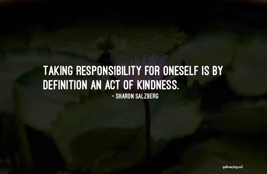 Oneself Quotes Quotes By Sharon Salzberg