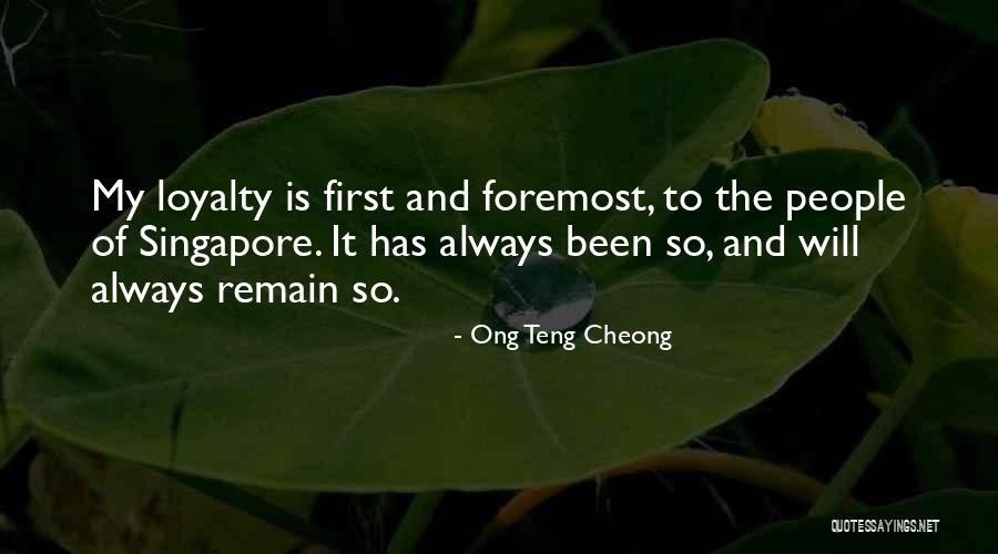 Ong Teng Cheong Quotes 1894128