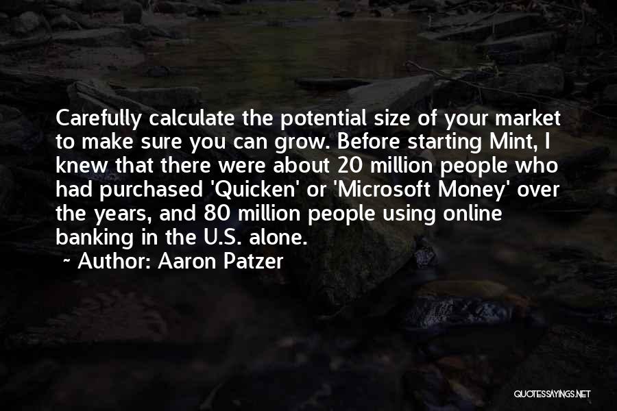 Online Banking Quotes By Aaron Patzer