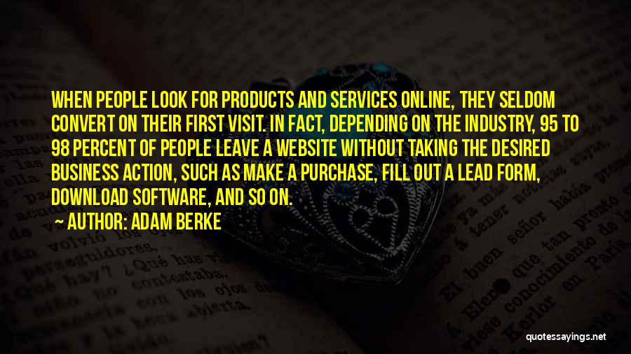 Online Business Quotes By Adam Berke