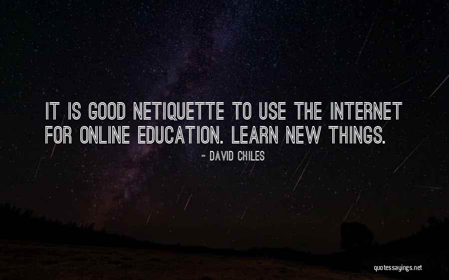 Online Education Quotes By David Chiles