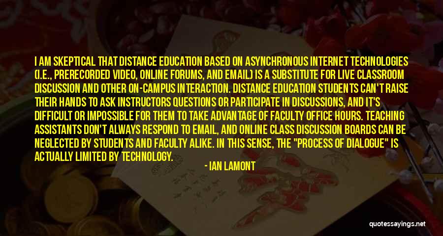 Online Education Quotes By Ian Lamont