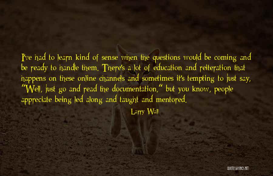 Online Education Quotes By Larry Wall