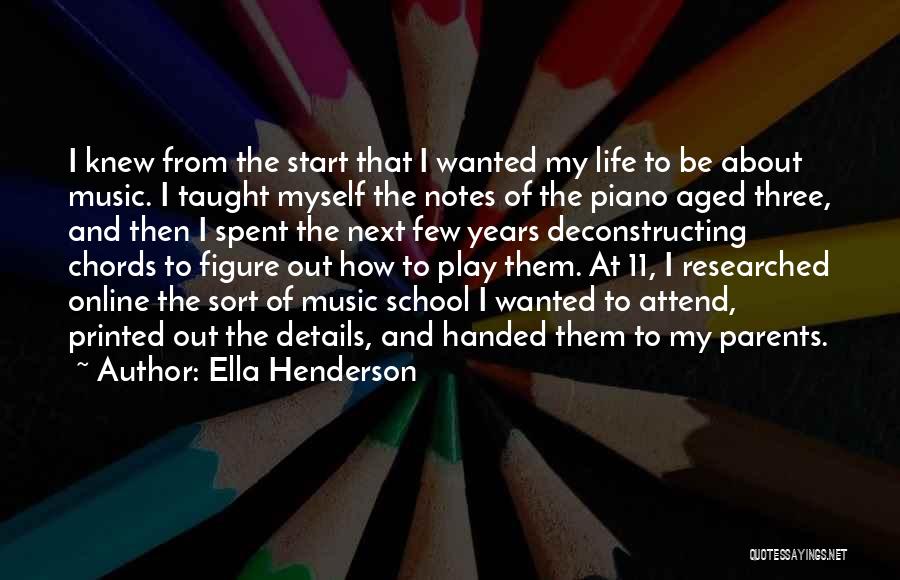 Online School Quotes By Ella Henderson