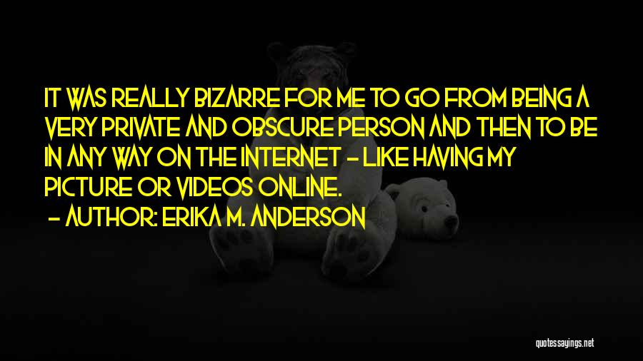 Online Video Quotes By Erika M. Anderson