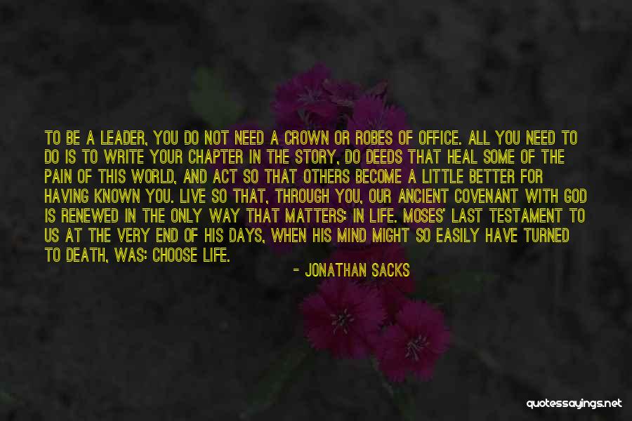 Only A Chapter Quotes By Jonathan Sacks Only A Chapter Quotes By Jonathan Sacks