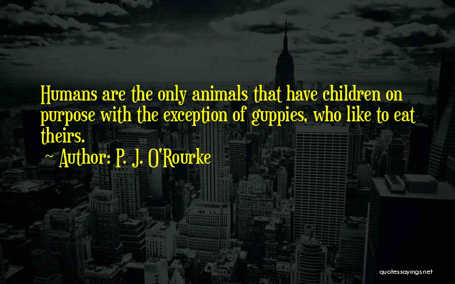 Only Exception Quotes By P. J. O'Rourke
