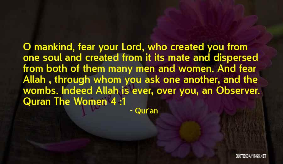 Only Fear Allah Quotes By Qur'an