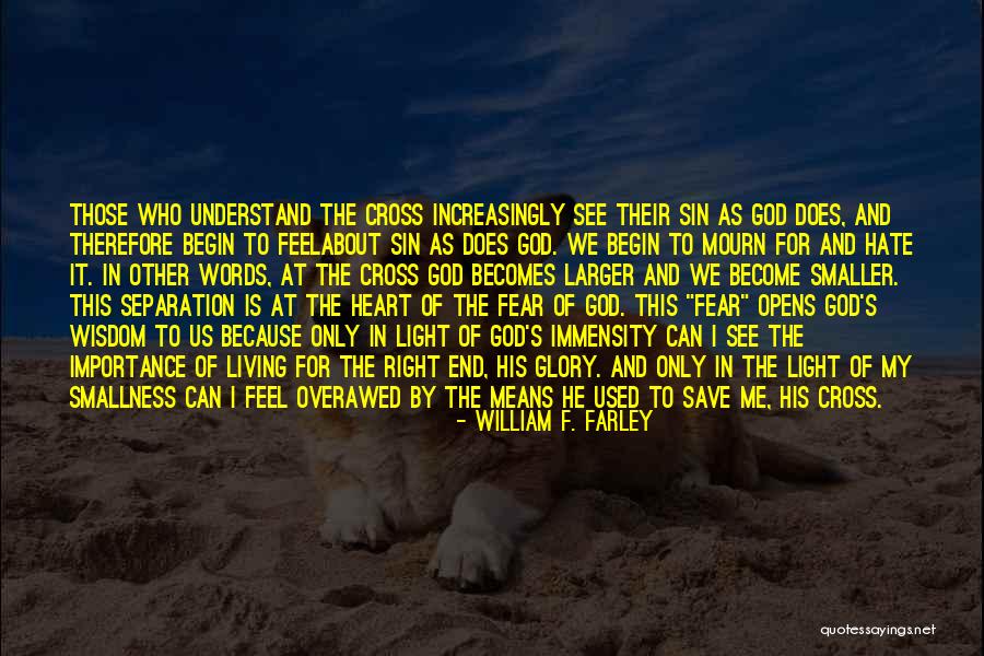 Only God Can Understand Me Quotes By William F. Farley