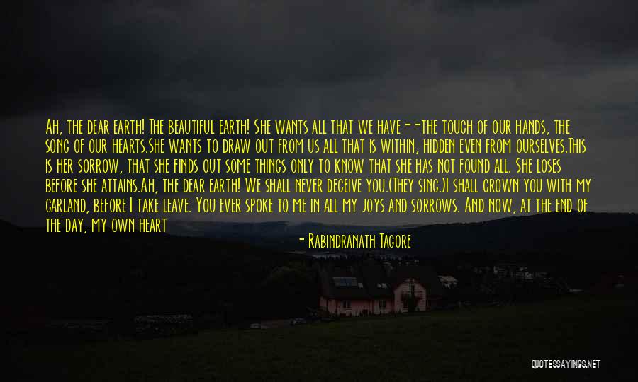 Only Having Yourself At The End Of The Day Quotes By Rabindranath Tagore