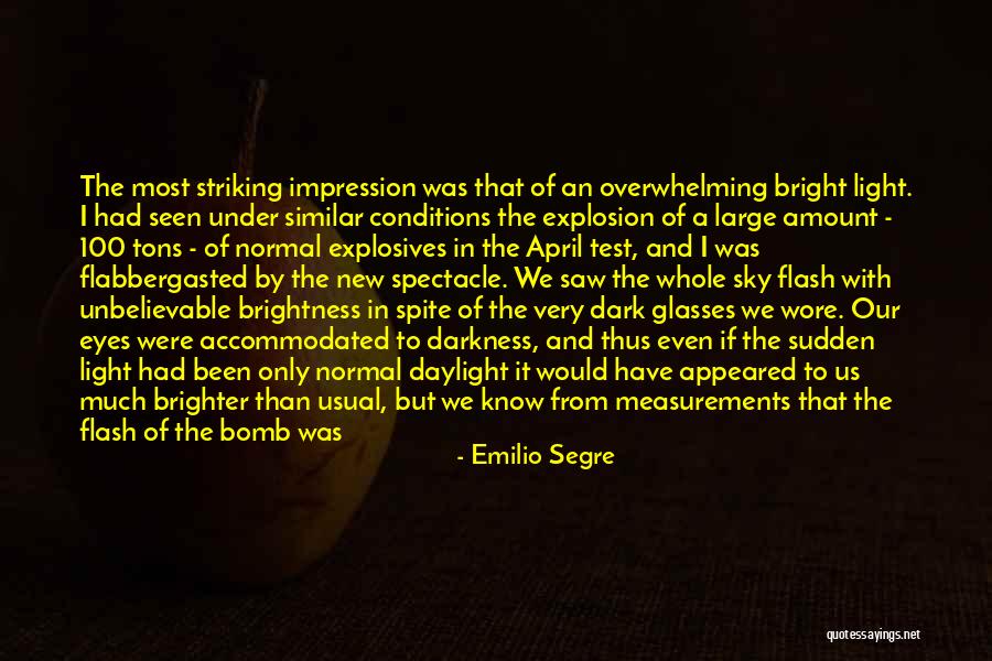 Only In The Darkness Quotes By Emilio Segre Only In The Darkness Quotes By Emilio Segre