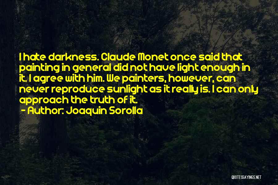 Only In The Darkness Quotes By Joaquin Sorolla