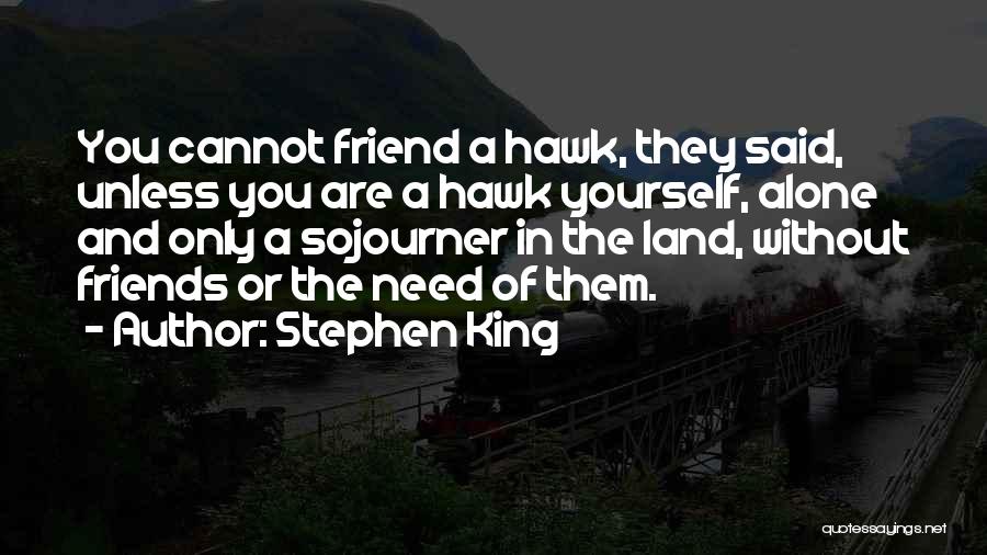 Only Need Friends Quotes By Stephen King