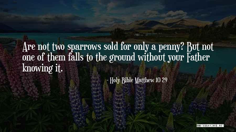 Only One God Bible Quotes By Holy Bible Matthew 10 29