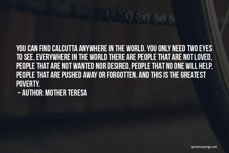 Only One Mother Quotes By Mother Teresa