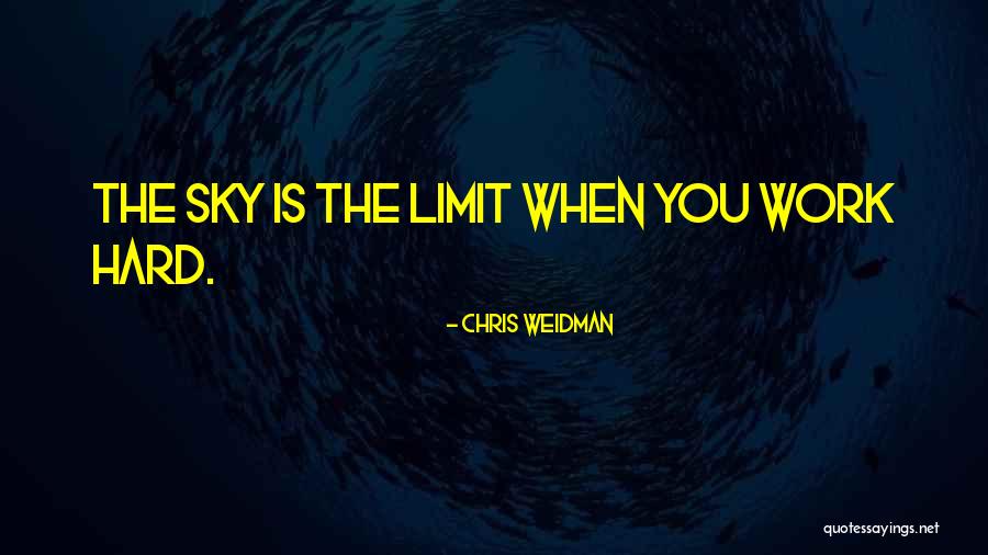 Only Sky's The Limit Quotes By Chris Weidman