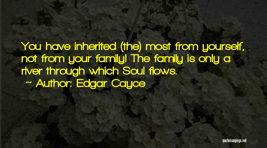 Only The Family Quotes By Edgar Cayce