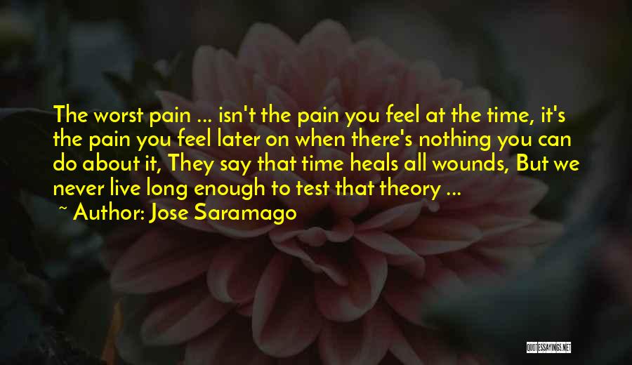 Only Time Heals Pain Quotes By Jose Saramago