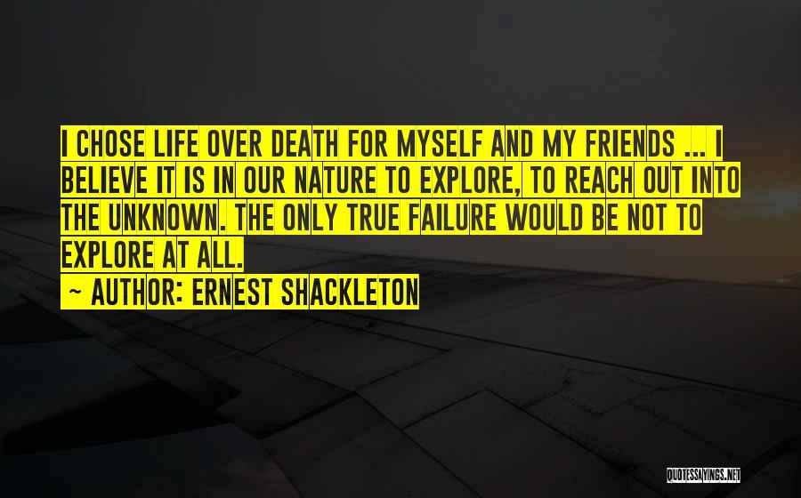 Only True Friends Quotes By Ernest Shackleton