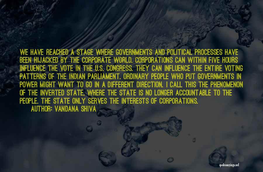 Only U Can Quotes By Vandana Shiva