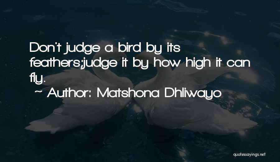 Only You Can Judge Yourself Quotes By Matshona Dhliwayo