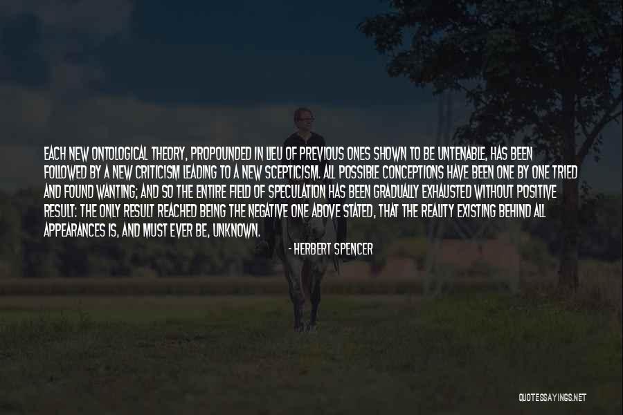 Ontological Quotes By Herbert Spencer