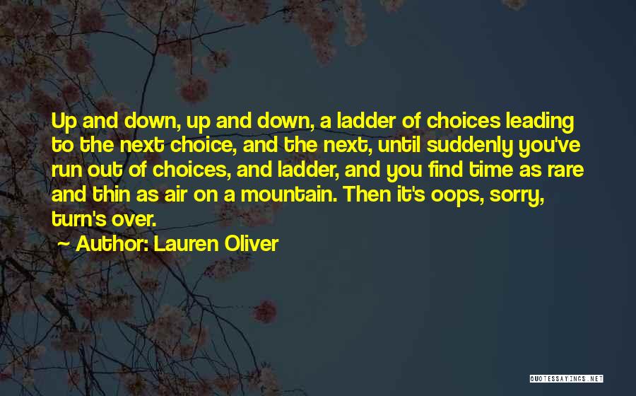 Oops Sorry Quotes By Lauren Oliver