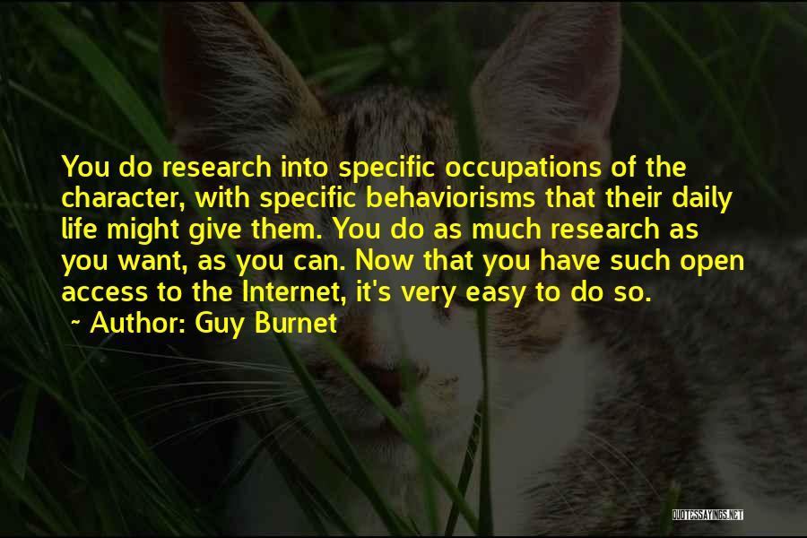 Open Access Quotes By Guy Burnet